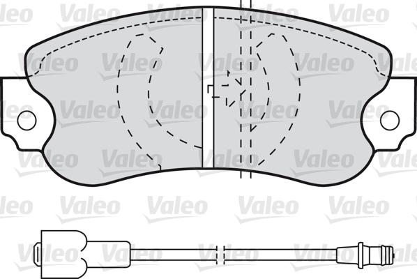 Valeo 598162 - Brake Pad Set, disc brake autospares.lv