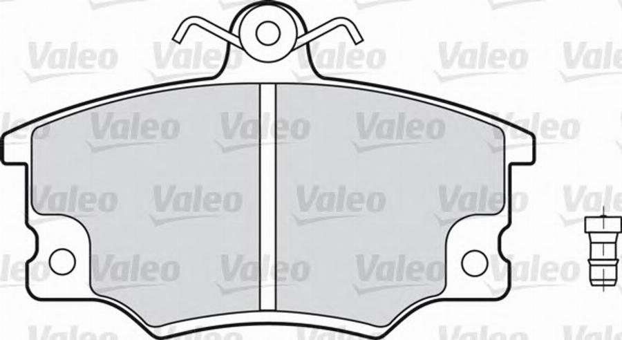 Valeo 598101 - Brake Pad Set, disc brake autospares.lv