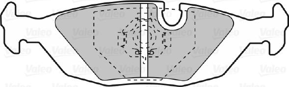 Valeo 598103 - Brake Pad Set, disc brake autospares.lv