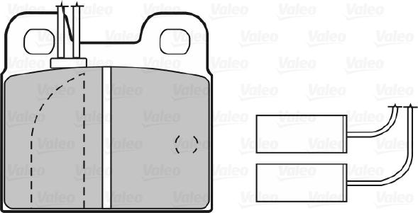 Valeo 598114 - Brake Pad Set, disc brake autospares.lv