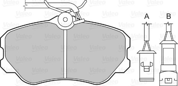 Valeo 598135 - Brake Pad Set, disc brake autospares.lv