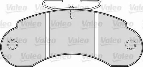 Valeo 598137 - Brake Pad Set, disc brake autospares.lv