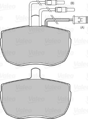 Valeo 598129 - Brake Pad Set, disc brake autospares.lv