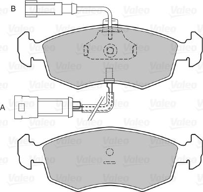 Valeo 598120 - Brake Pad Set, disc brake autospares.lv