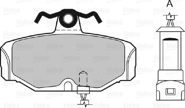 Valeo 598121 - Brake Pad Set, disc brake autospares.lv