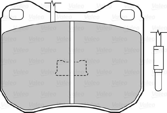 Valeo 598178 - Brake Pad Set, disc brake autospares.lv