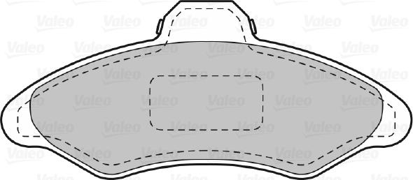 Valeo 598172 - Brake Pad Set, disc brake autospares.lv