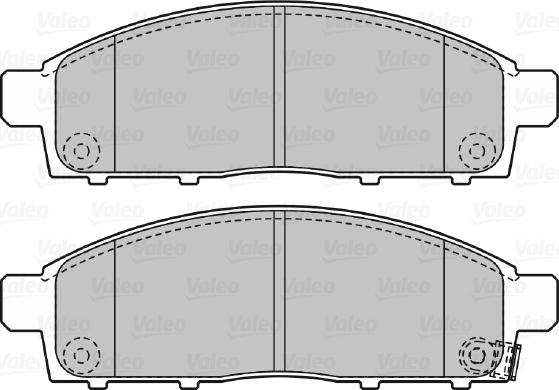 Valeo 598893 - Brake Pad Set, disc brake autospares.lv