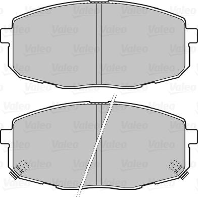 Valeo 598842 - Brake Pad Set, disc brake autospares.lv