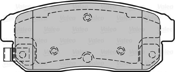 Valeo 598869 - Brake Pad Set, disc brake autospares.lv