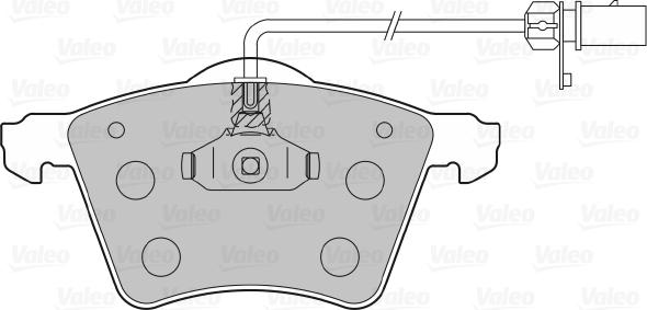 Valeo 598801 - Brake Pad Set, disc brake autospares.lv