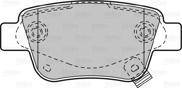 Valeo 598812 - Brake Pad Set, disc brake autospares.lv