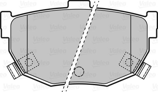 Valeo 598817 - Brake Pad Set, disc brake autospares.lv