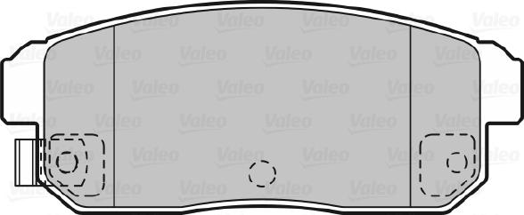 Valeo 598831 - Brake Pad Set, disc brake autospares.lv