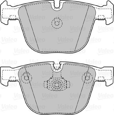 Valeo 598820 - Brake Pad Set, disc brake autospares.lv