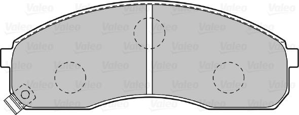 Valeo 598821 - Brake Pad Set, disc brake autospares.lv