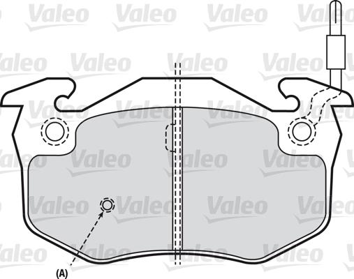 Valeo 598346 - Brake Pad Set, disc brake autospares.lv