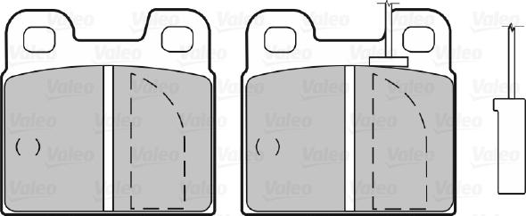 Valeo 598351 - Brake Pad Set, disc brake autospares.lv