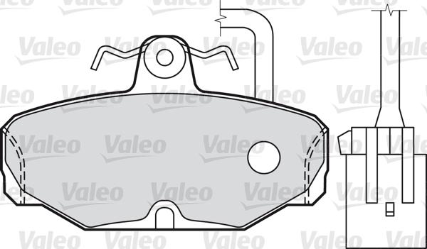 Valeo 598312 - Brake Pad Set, disc brake autospares.lv