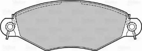 Valeo 598324 - Brake Pad Set, disc brake autospares.lv