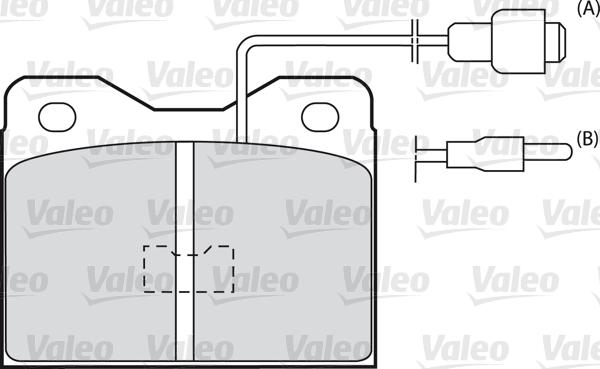 Valeo 598375 - Brake Pad Set, disc brake autospares.lv