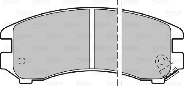 Valeo 598296 - Brake Pad Set, disc brake autospares.lv