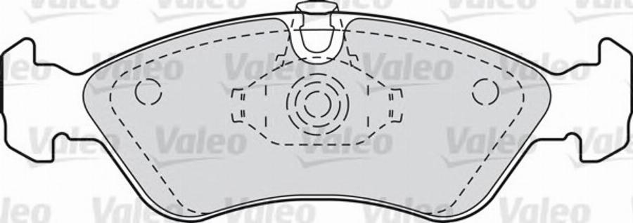 Valeo 598244 - Brake Pad Set, disc brake autospares.lv