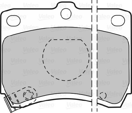 Valeo 598268 - Brake Pad Set, disc brake autospares.lv