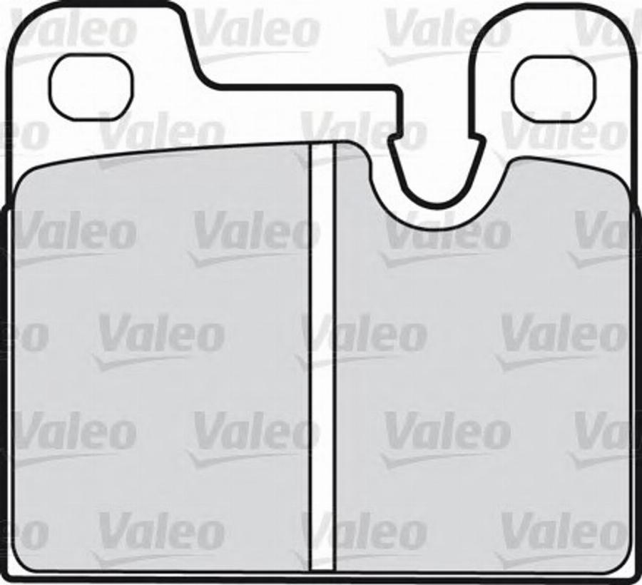 Valeo 598202 - Brake Pad Set, disc brake autospares.lv