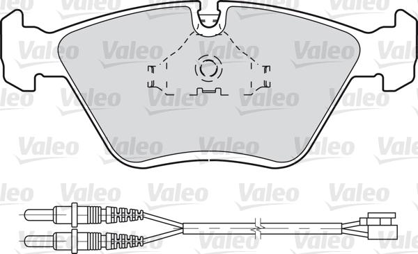 Valeo 598281 - Brake Pad Set, disc brake autospares.lv