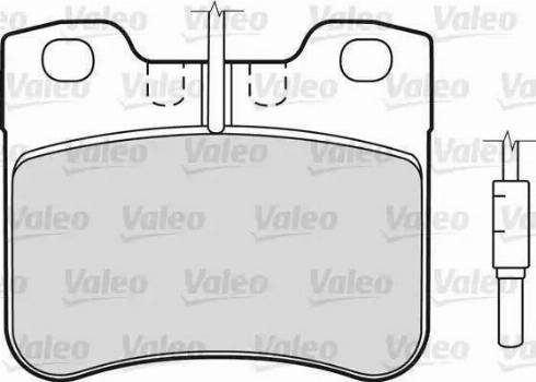 Valeo 598287 - Brake Pad Set, disc brake autospares.lv