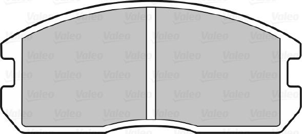 Valeo 598224 - Brake Pad Set, disc brake autospares.lv