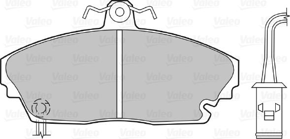 Valeo 598227 - Brake Pad Set, disc brake autospares.lv