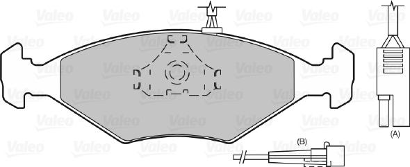 Valeo 598271 - Brake Pad Set, disc brake autospares.lv