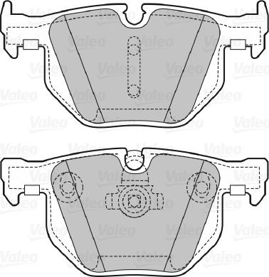 Valeo 598754 - Brake Pad Set, disc brake autospares.lv