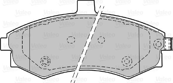 Valeo 598781 - Brake Pad Set, disc brake autospares.lv