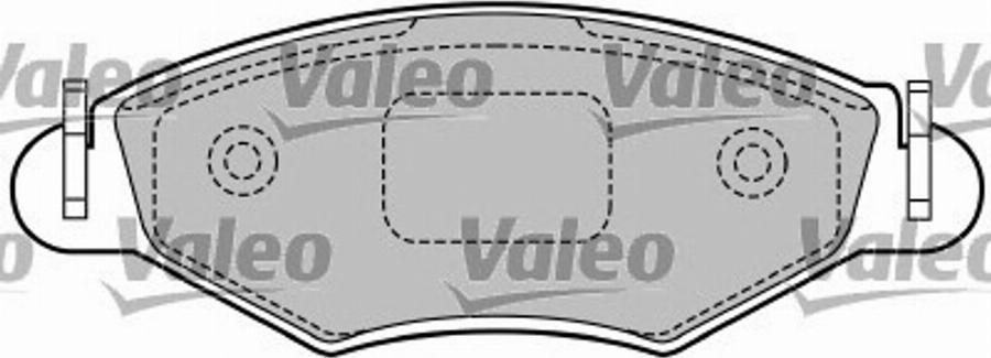 Valeo 597492 - Brake Pad Set, disc brake autospares.lv