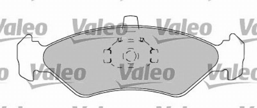 Valeo 597567 - Brake Pad Set, disc brake autospares.lv