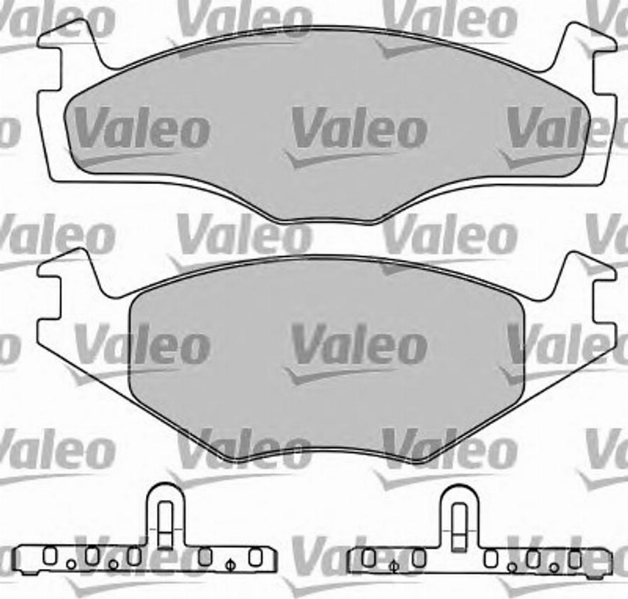 Valeo 597046 - Brake Pad Set, disc brake autospares.lv