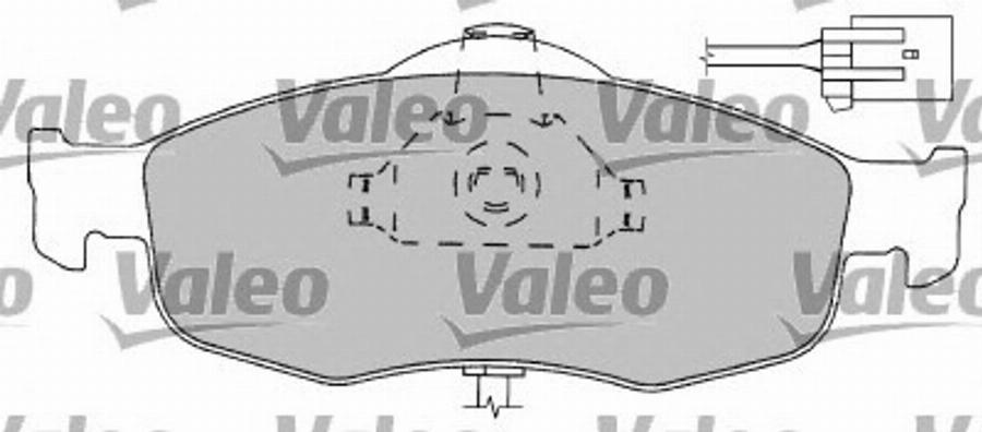 Valeo 597169 - Brake Pad Set, disc brake autospares.lv