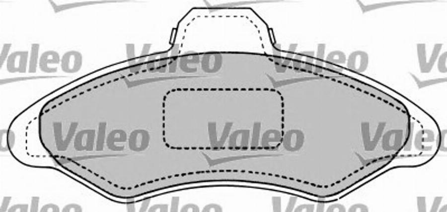 Valeo 597103 - Brake Pad Set, disc brake autospares.lv