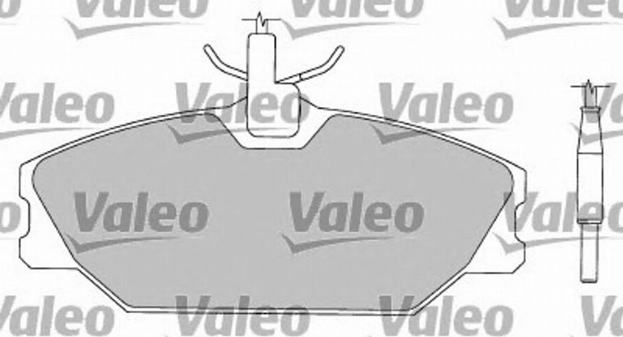 Valeo 597135 - Brake Pad Set, disc brake autospares.lv