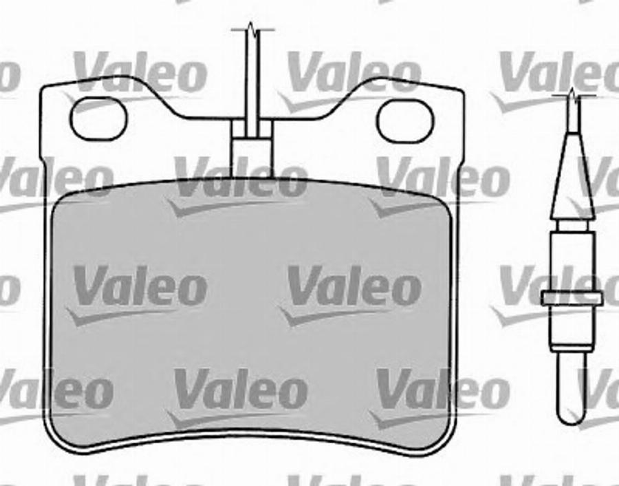 Valeo 597125 - Brake Pad Set, disc brake autospares.lv