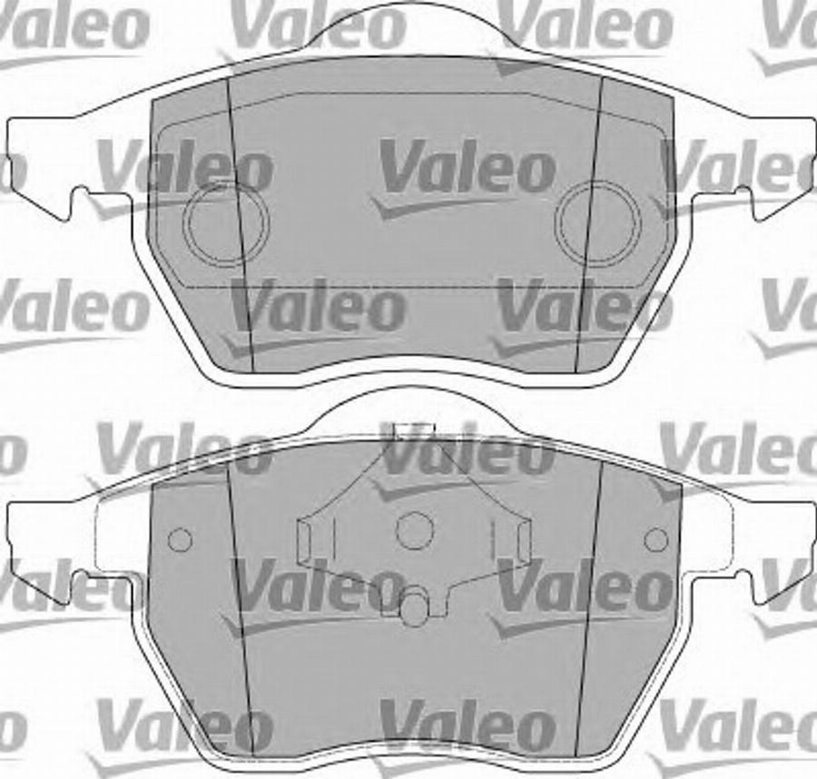 Valeo 597393 - Brake Pad Set, disc brake autospares.lv