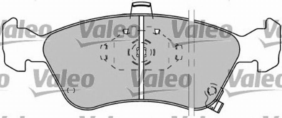 Valeo 597304 - Brake Pad Set, disc brake autospares.lv