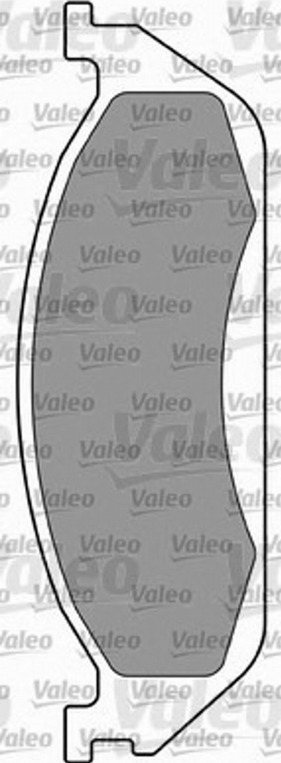 Valeo 597316 - Brake Pad Set, disc brake autospares.lv