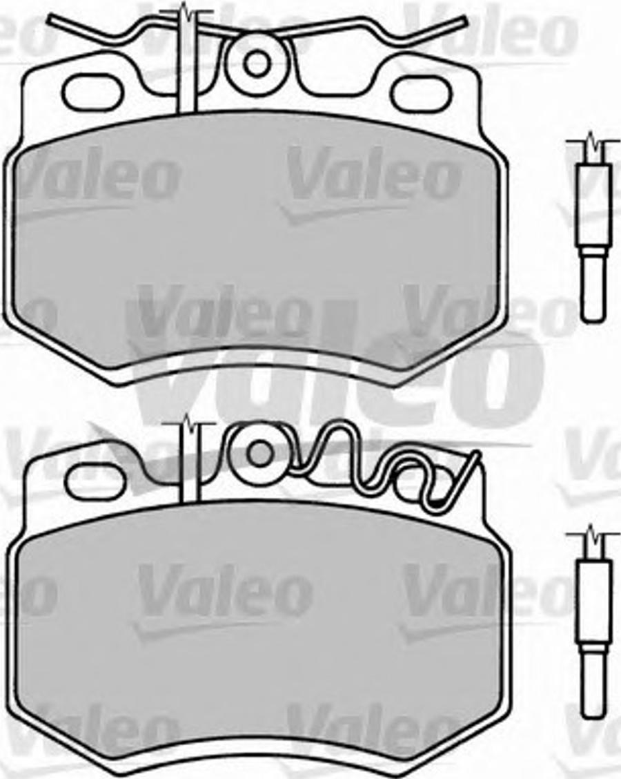 Valeo 597310 - Brake Pad Set, disc brake autospares.lv