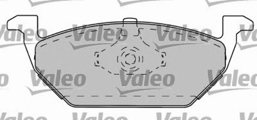 Valeo 597329 - Brake Pad Set, disc brake autospares.lv