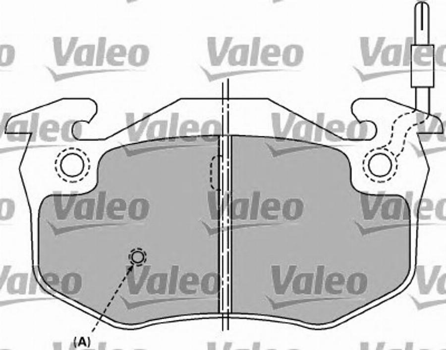 Valeo 597258 - Brake Pad Set, disc brake autospares.lv