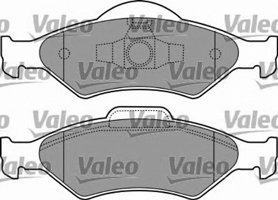 Valeo 597223 - Brake Pad Set, disc brake autospares.lv